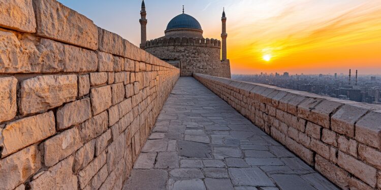 Cittadella del Cairo. Fortificazioni progettate da Qaraqush